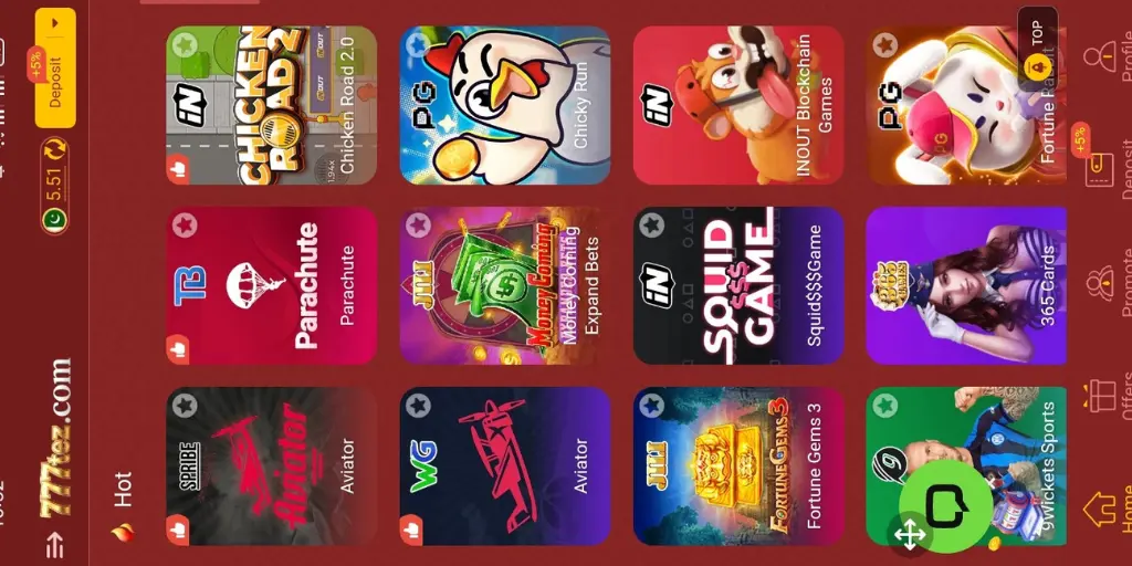 777TEZ Game Hot Category