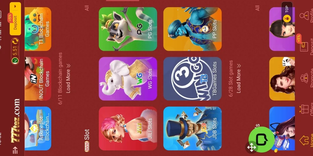 777TEZ Game Slot Category
